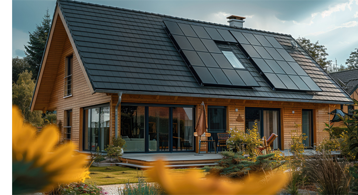 Isntallation solaire sur une maison